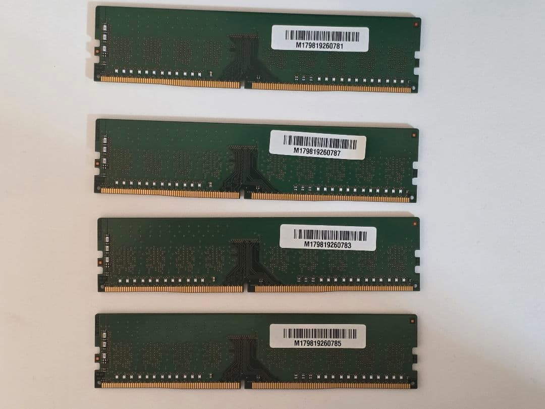 SK hynix DDR4 メモリ 8×4枚合計32GB 2400MHz