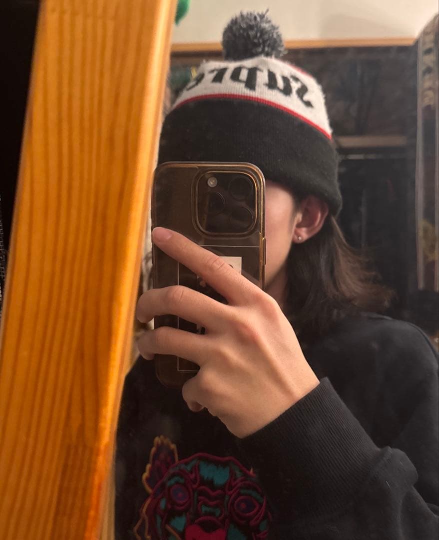 supreme alpine ビーニー ブラック