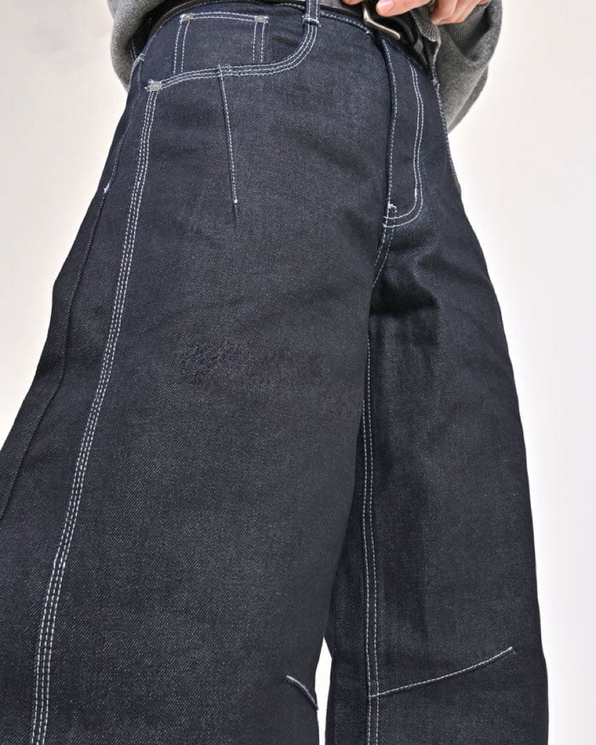 【SALE】リジットバルーンデニム L2156 S (navy) 地底人