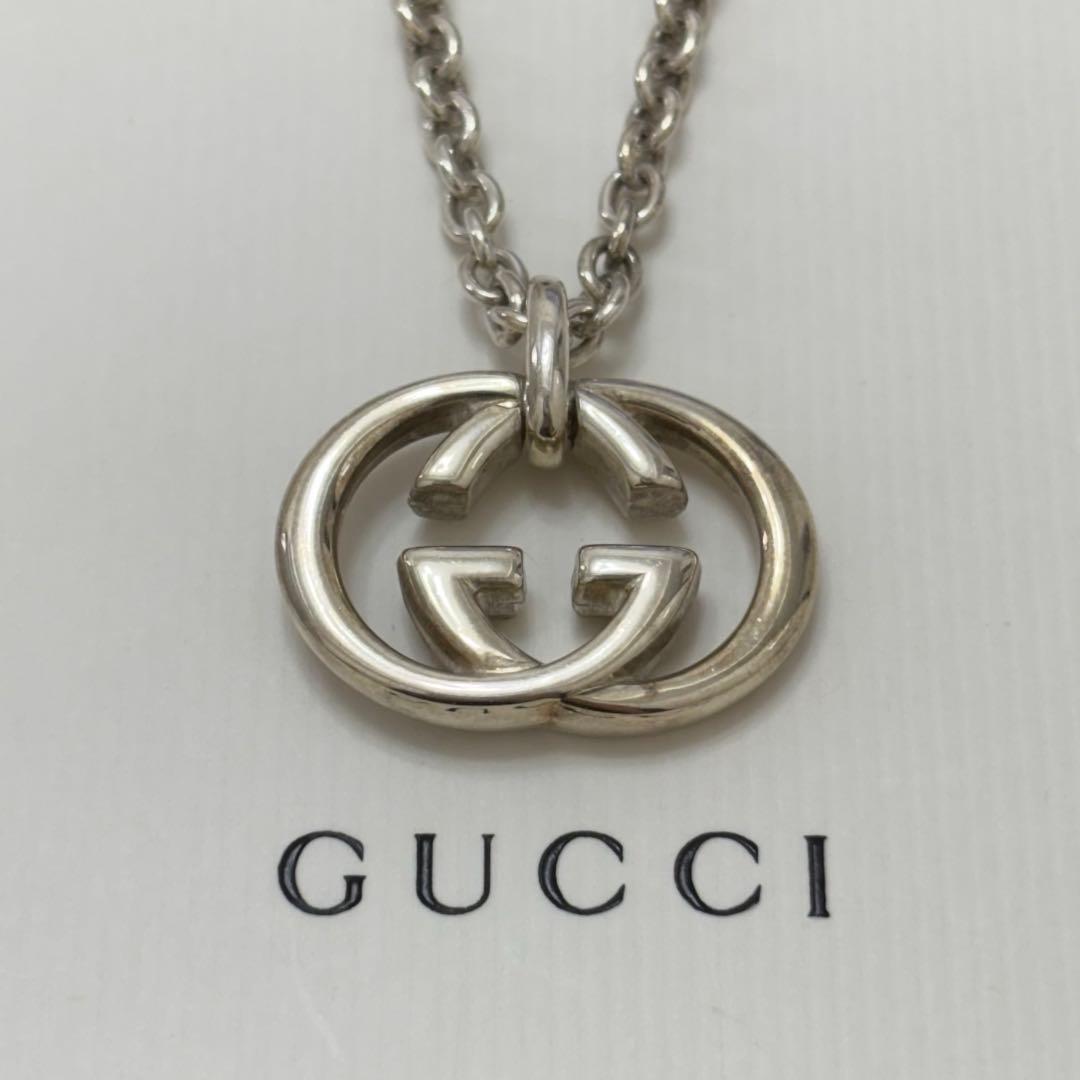 グッチ　GUCCI　ネックレス　インターロッキング　シルバー　925
