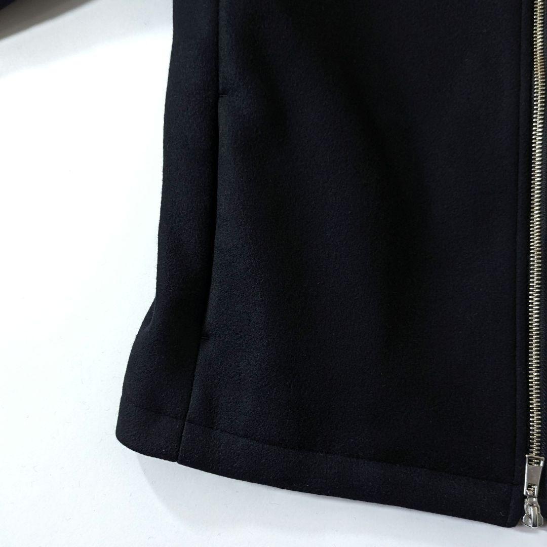 超高級★美品◎パブリックトウキョウ　ジップブルゾン　黒　ウール　S