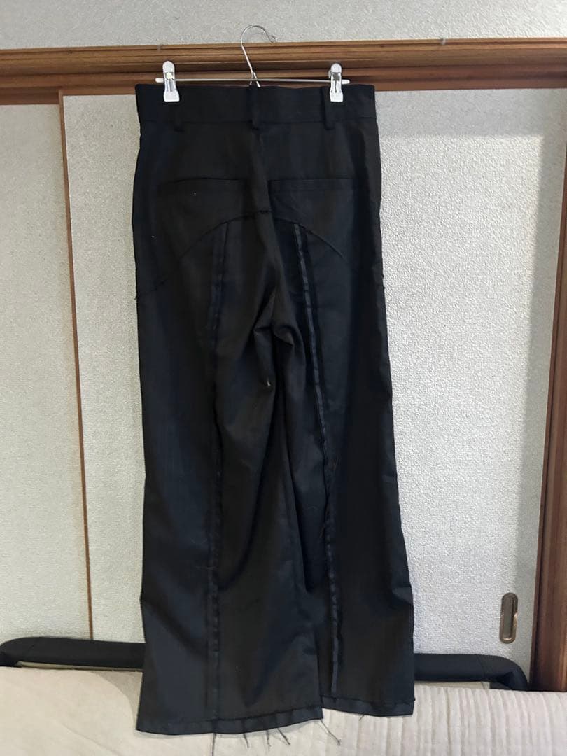 VI E DIT カットオフ ジャケット スラックス セットアップ ブラック