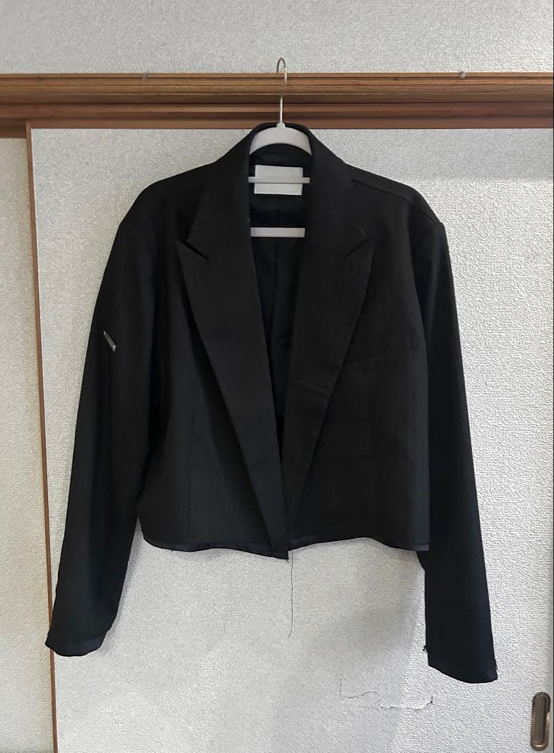 VI E DIT カットオフ ジャケット スラックス セットアップ ブラック