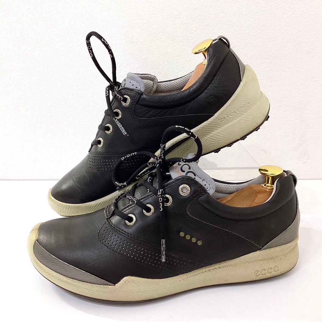 美品✨ECCO エコー ゴルフシューズ　バイオム24cm 黒 レザー