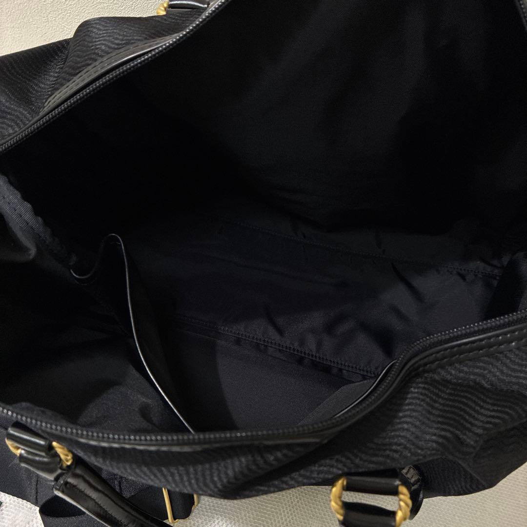 美品 バレンシアガ エース コラボ 2way ボストンバッグ ナイロン ブラック