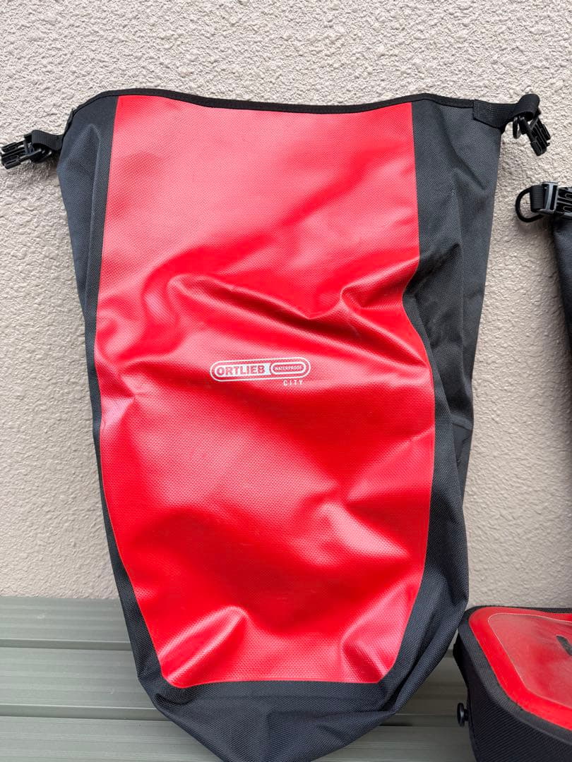 H*A様 ORTLIEB 防水バッグ 3点セット 赤黒