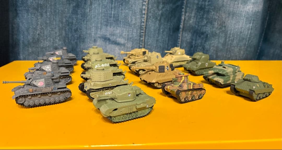 ガルパン？戦車　プルバックタンク15体セット