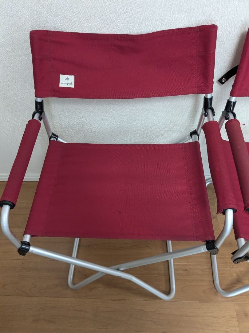 スノーピーク　FDチェアワイド　レッド　2脚セット　LV-077RD