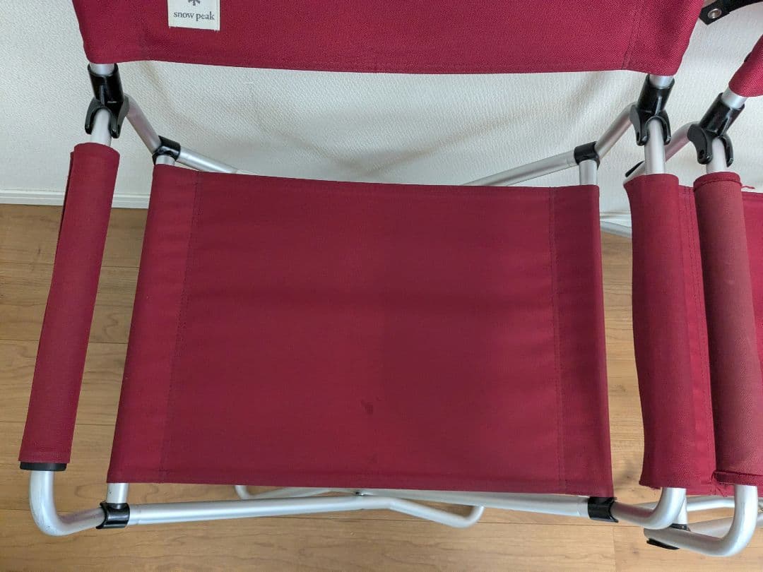 スノーピーク　FDチェアワイド　レッド　2脚セット　LV-077RD