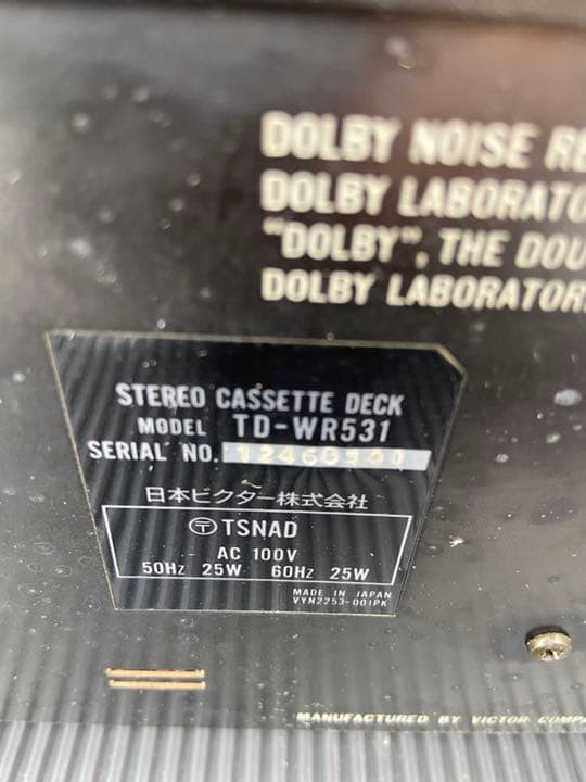 高級多機能機 Victor TD-WR531 ダブルリバースカセットデッキ
