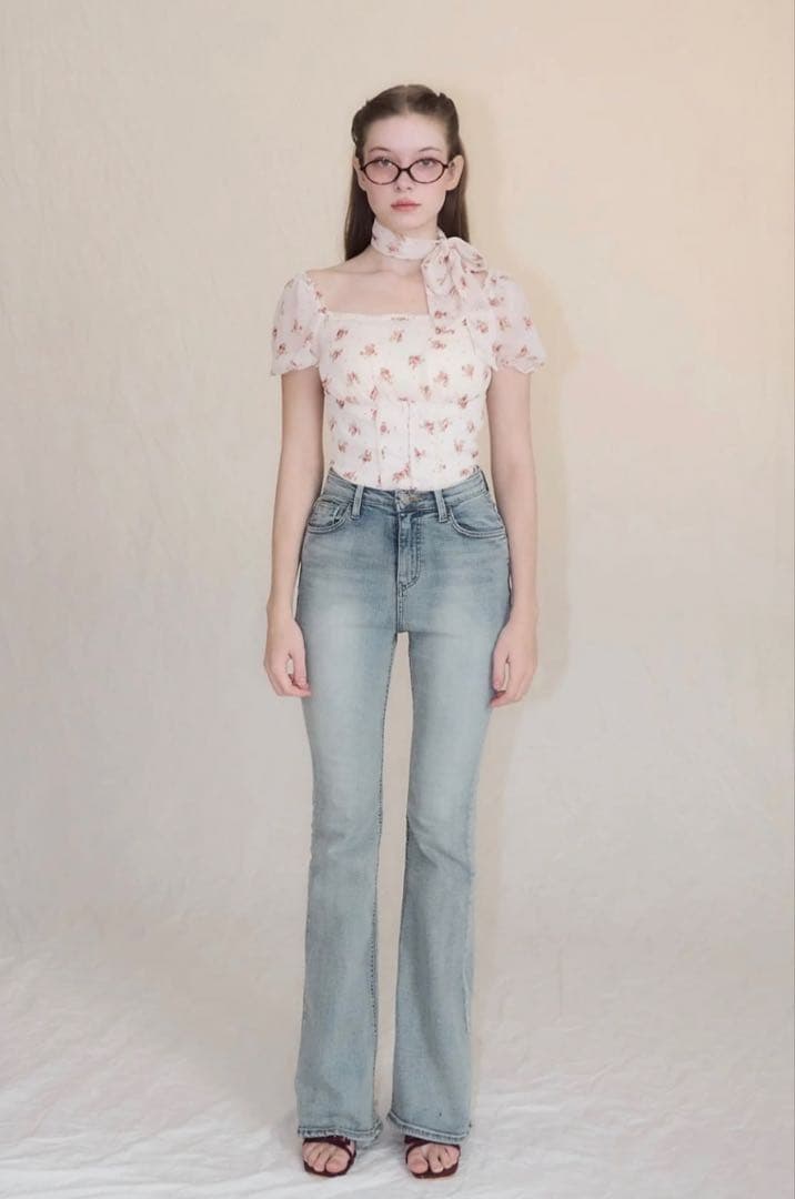 パンツ yilon SEMI FLARE DENIM