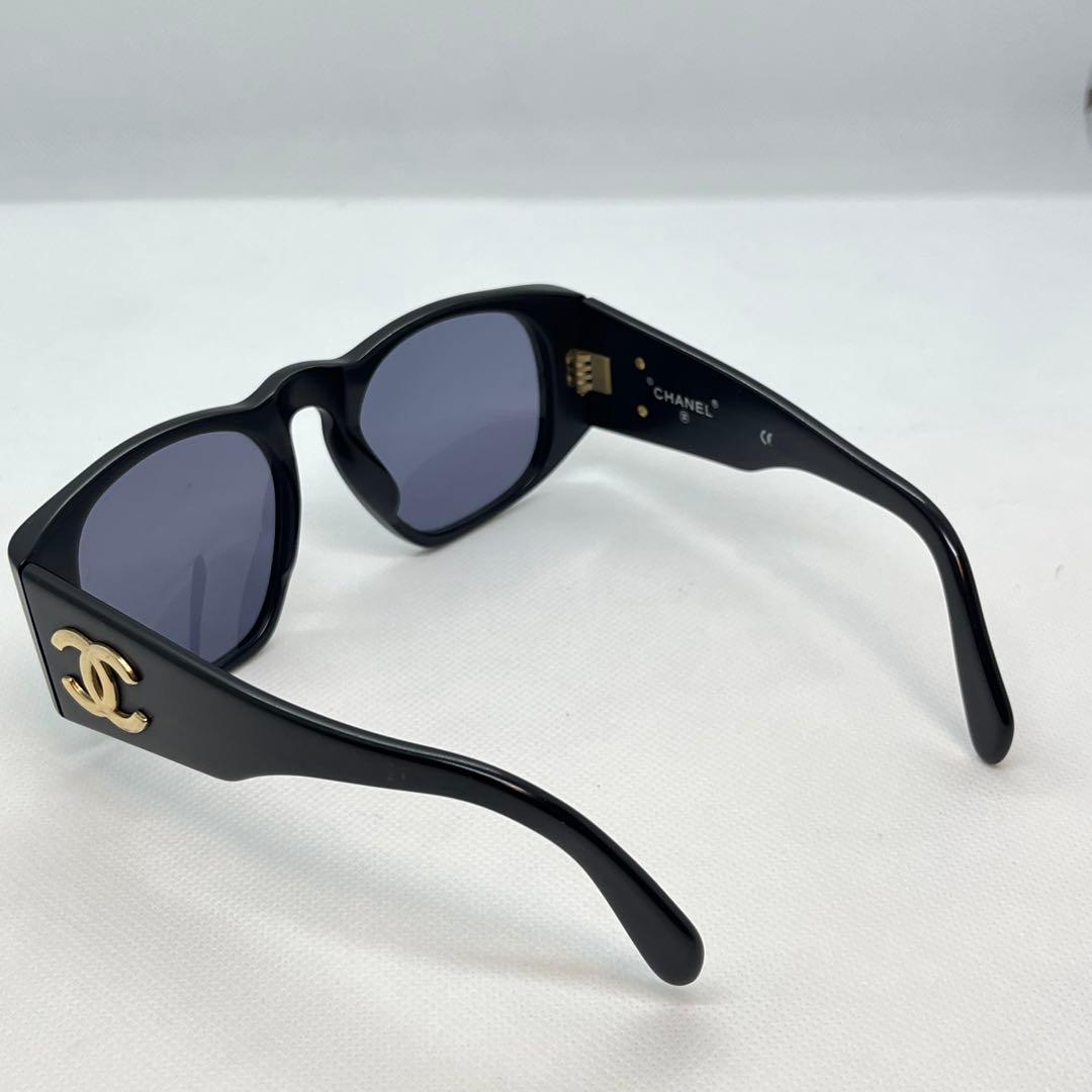 一点物 CHANEL ゴールドロゴ ブラック 01451 90405 サングラス
