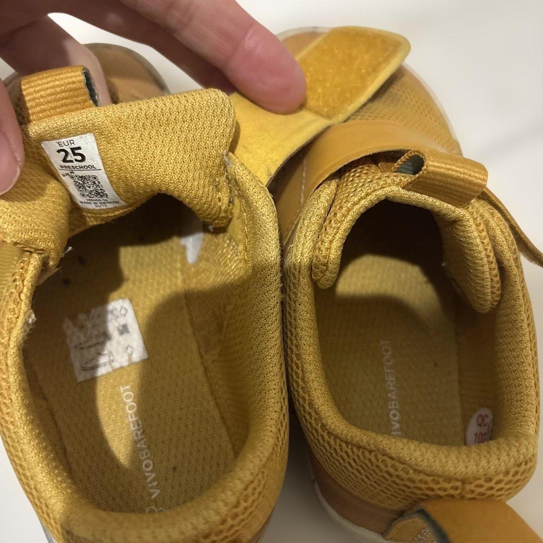 【未使用に近い25サイズ】ビヴォベアフットキッズチェルシーブーツスニーカーセット