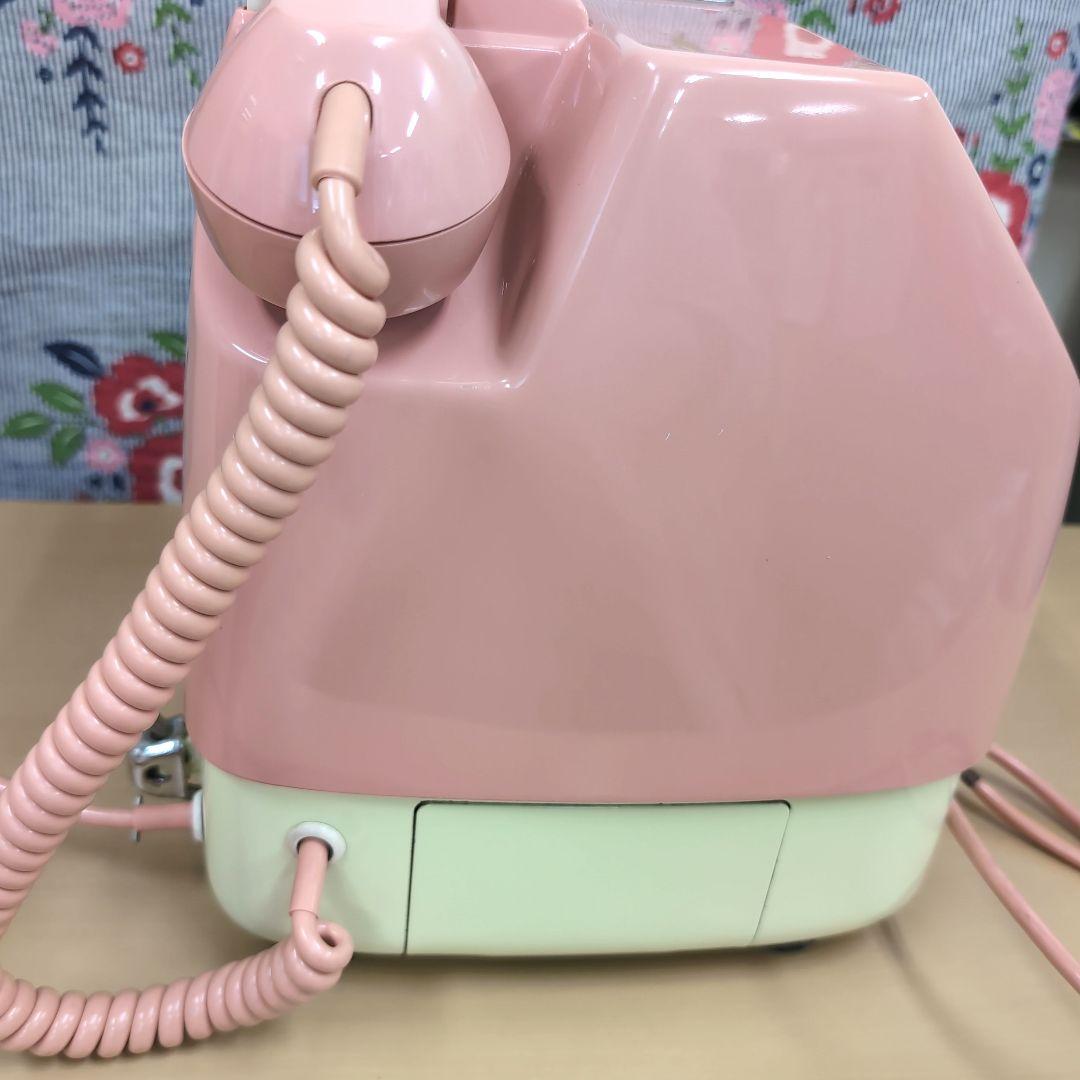 ★10円玉式 電話機 【昭和レトロ】ピンク電話