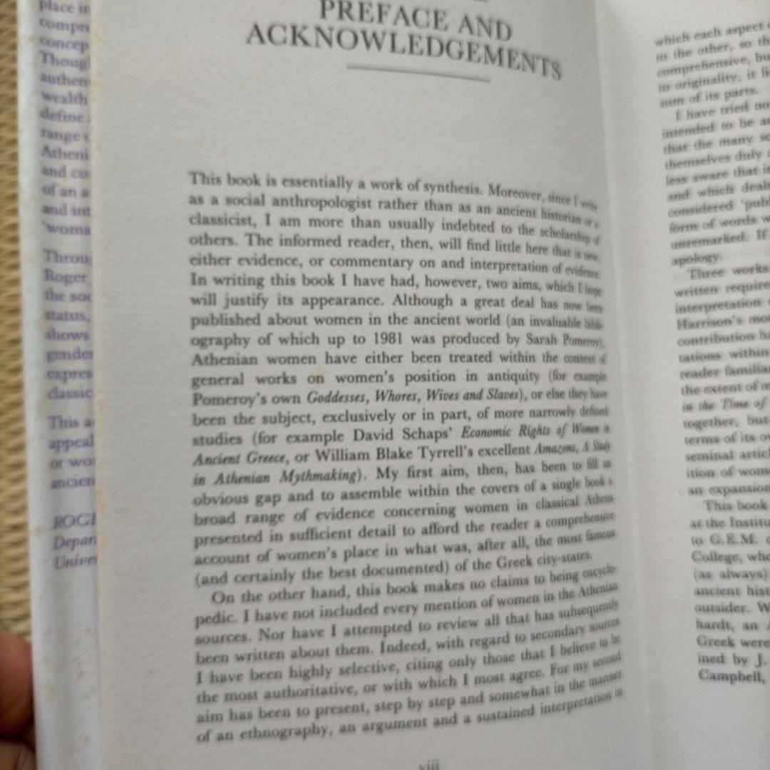 洋書 Women in Athenian Law and Life