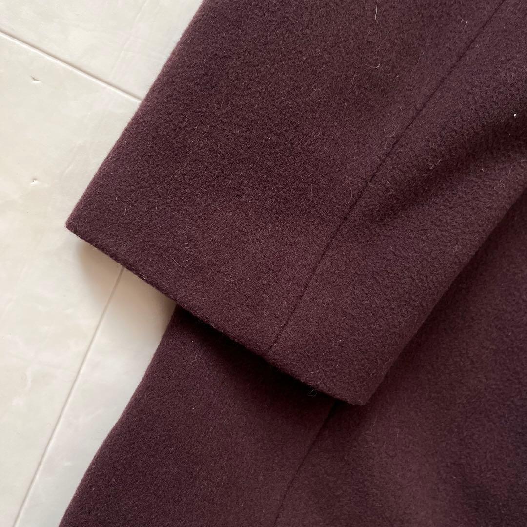 Spick&Span ダブルチェスターコート ロングF 茶系ワイド丈秋冬