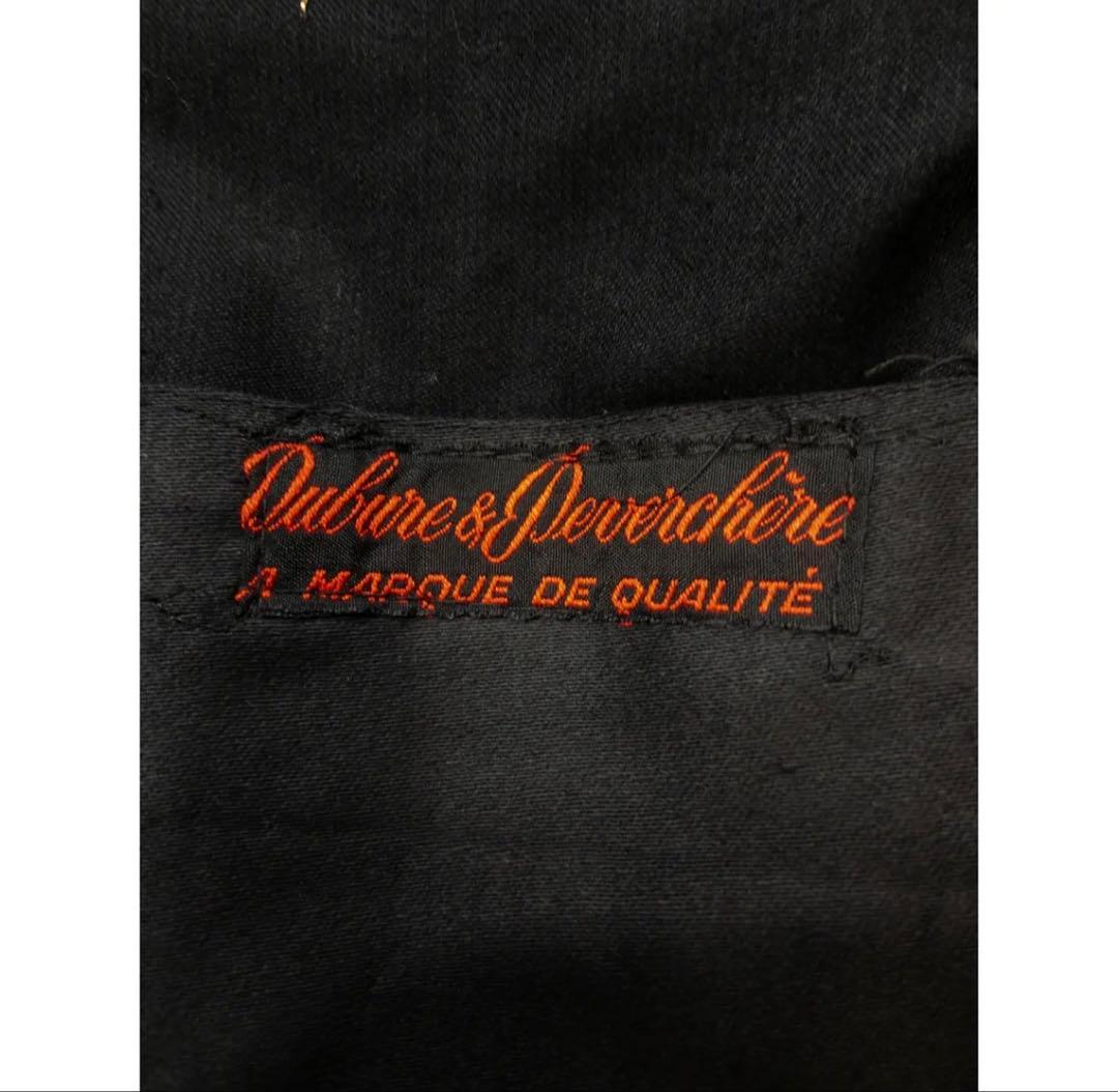 【40s】\"Dubure&Deverchere\" Black Moleskin