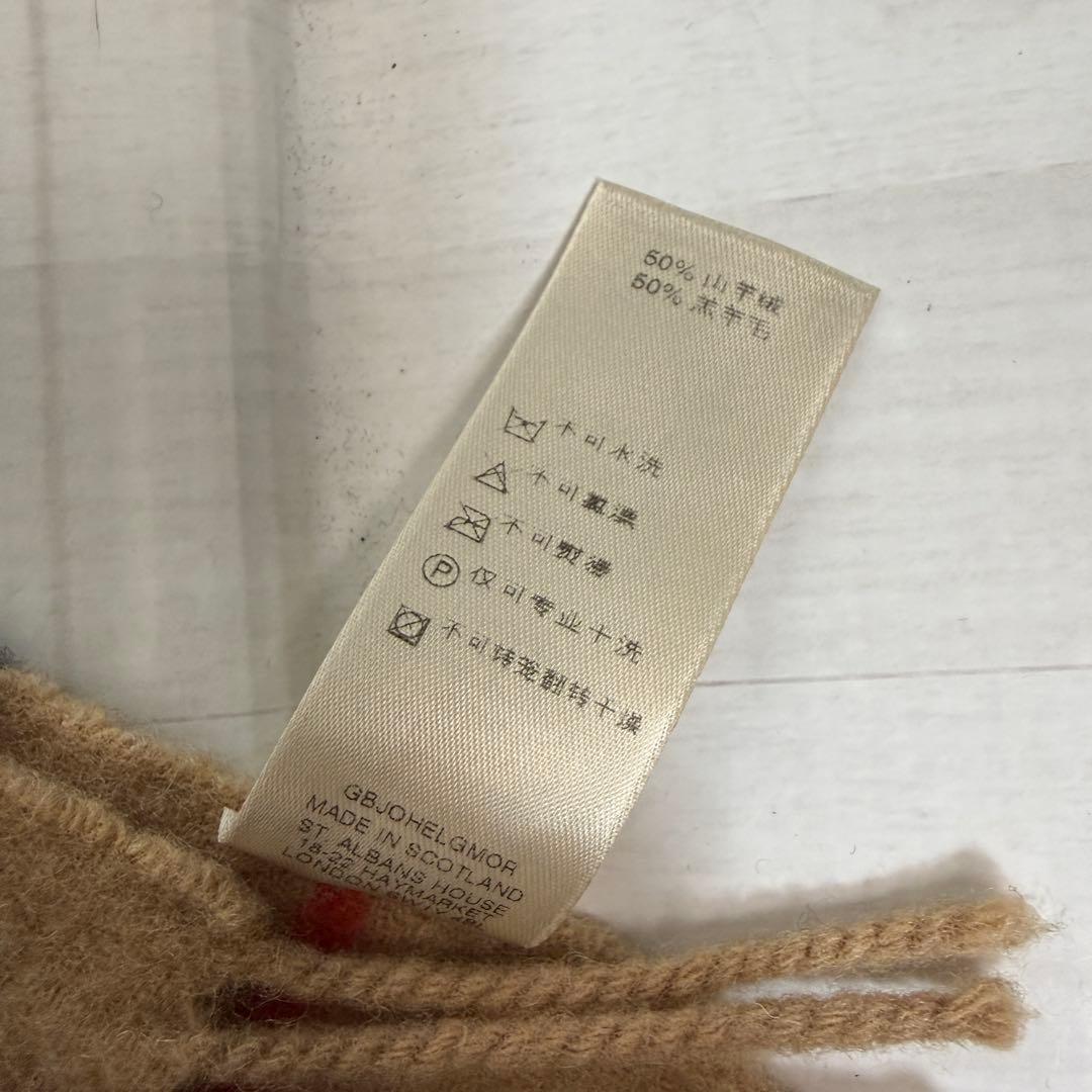 【美品】 BURBERRY カシミヤ50% ノバチェック マフラー