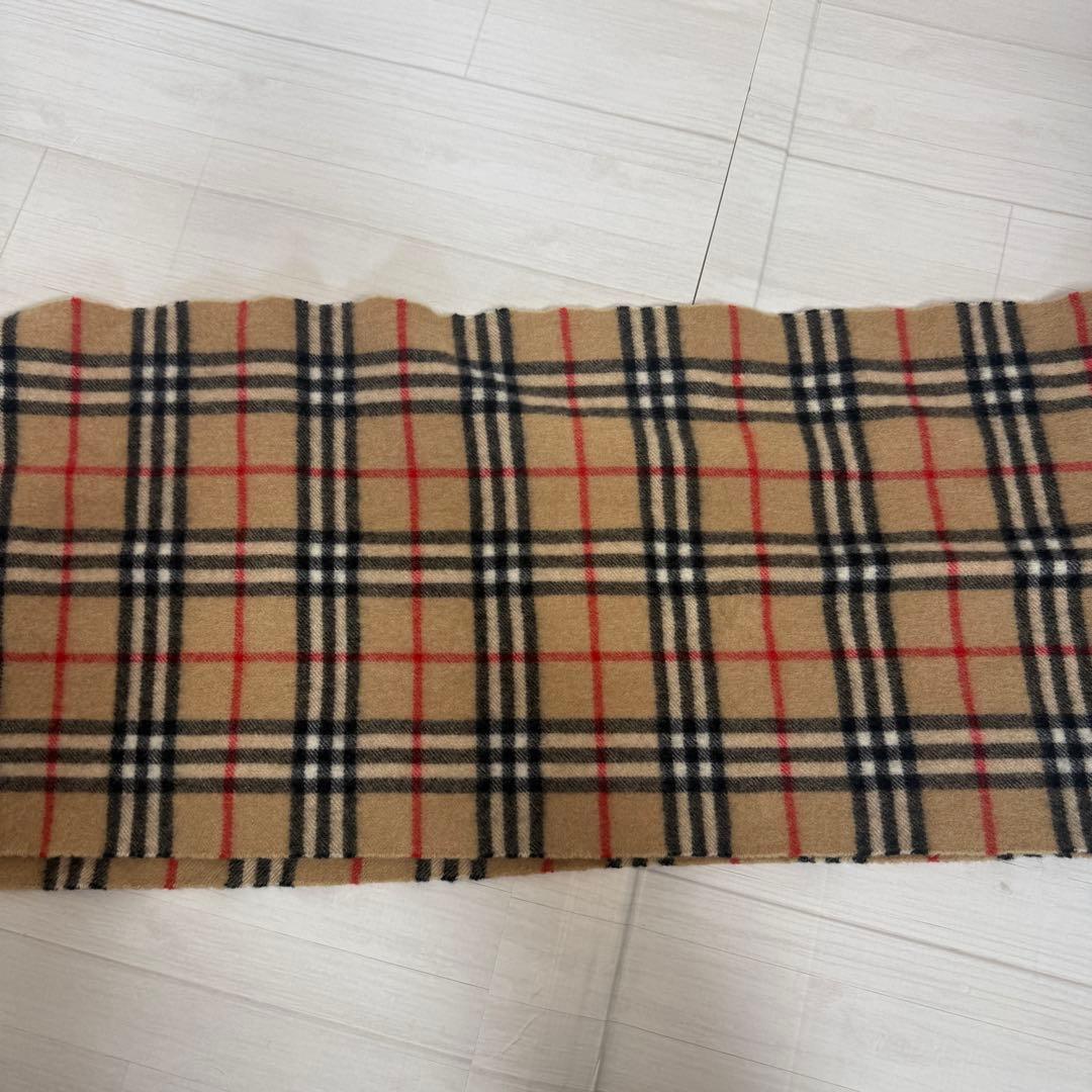 【美品】 BURBERRY カシミヤ50% ノバチェック マフラー