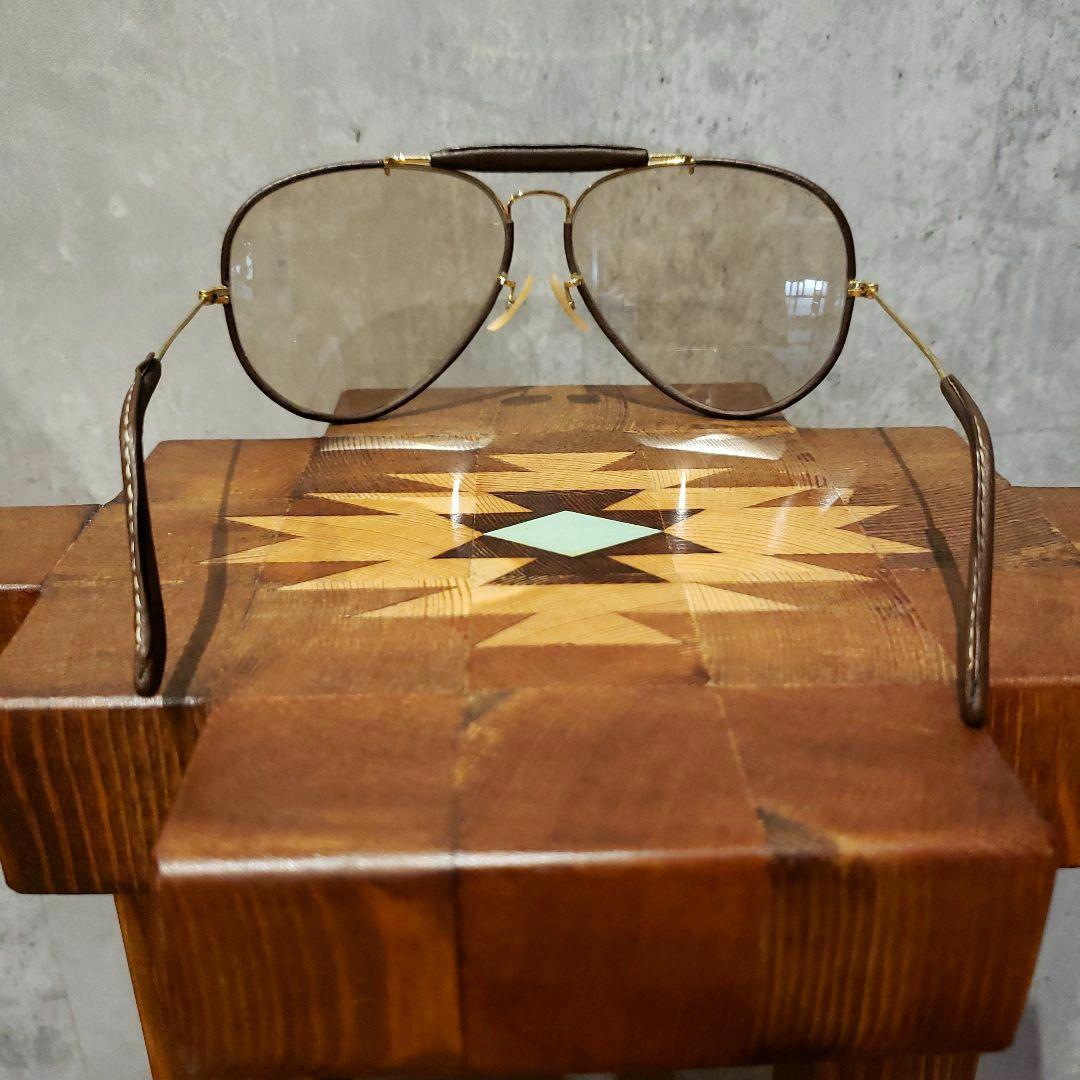 Ray-Ban ポシュロムブラウンゴールド ケース付き ヴィンテージ