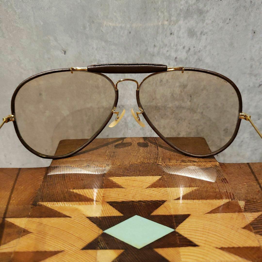 Ray-Ban ポシュロムブラウンゴールド ケース付き ヴィンテージ
