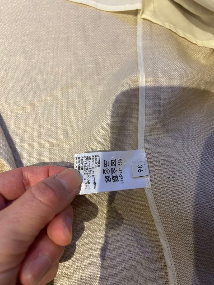 UNITED ARROWS ベージュ ダブルブレストジャケット 36