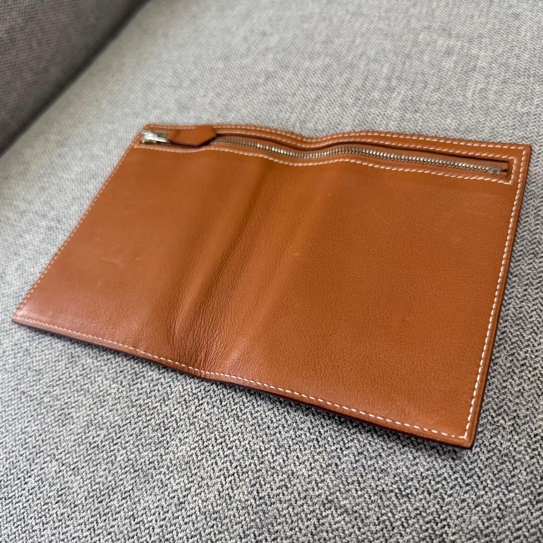 Hermes エルメス ジップザップ 二つ折り財布 ゴールド