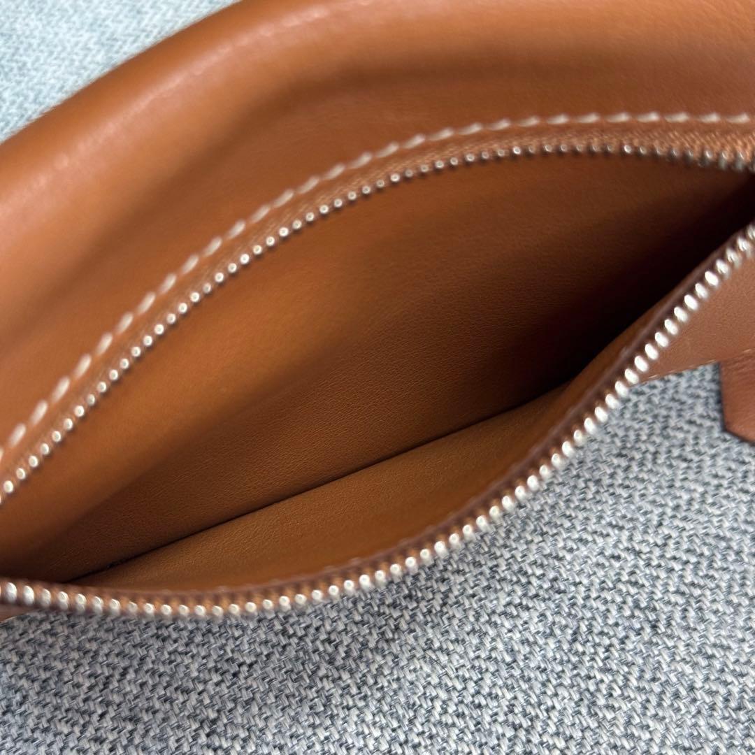 Hermes エルメス ジップザップ 二つ折り財布 ゴールド