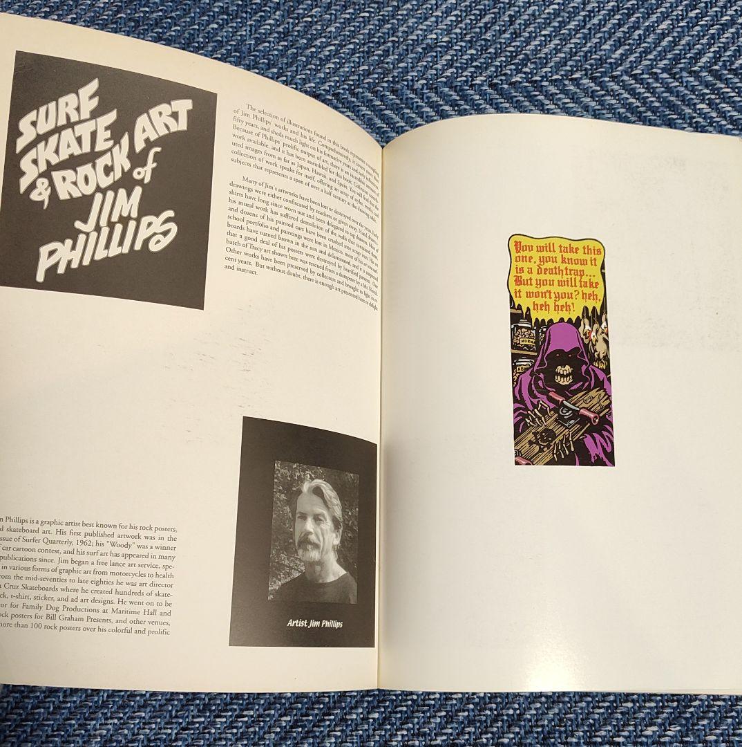洋書 SURF SKATE ART & ROCK OF JIM PHILLIPS