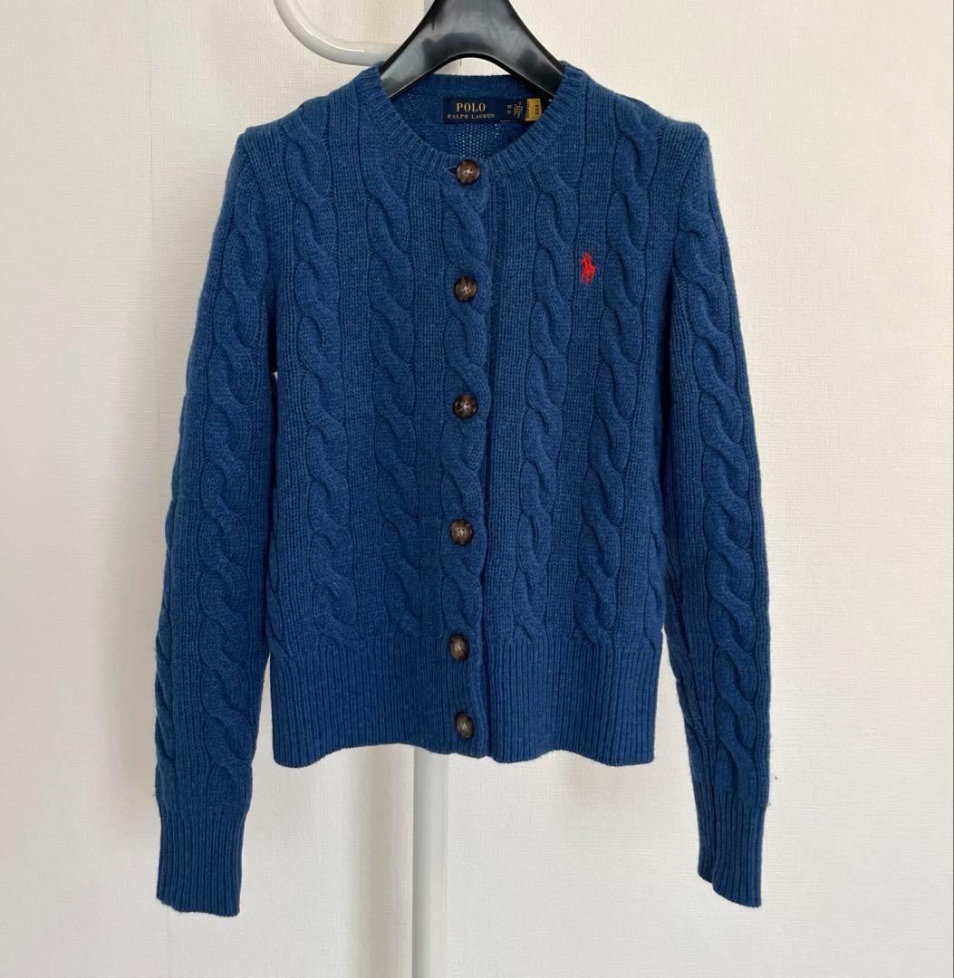 【大人気】POLO RALPH LAUREN：ウールカーディガン