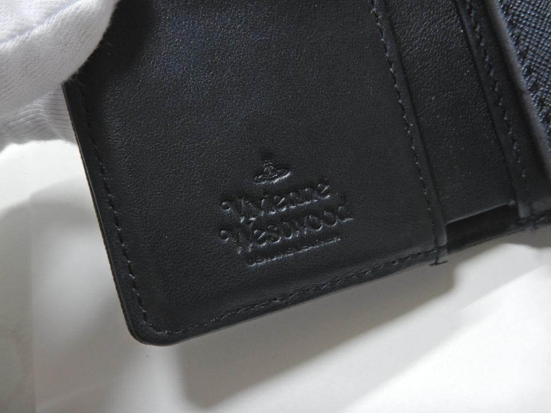 な*い様 ヴィヴィアンウエストウッド ウォレット がま口 二つ折り財布 ブラック