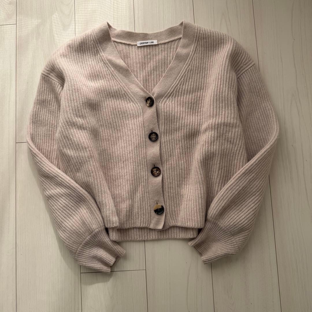 美品✨ドゥーズィエムクラス　カシミヤ　Cropped Vネック カーディガン