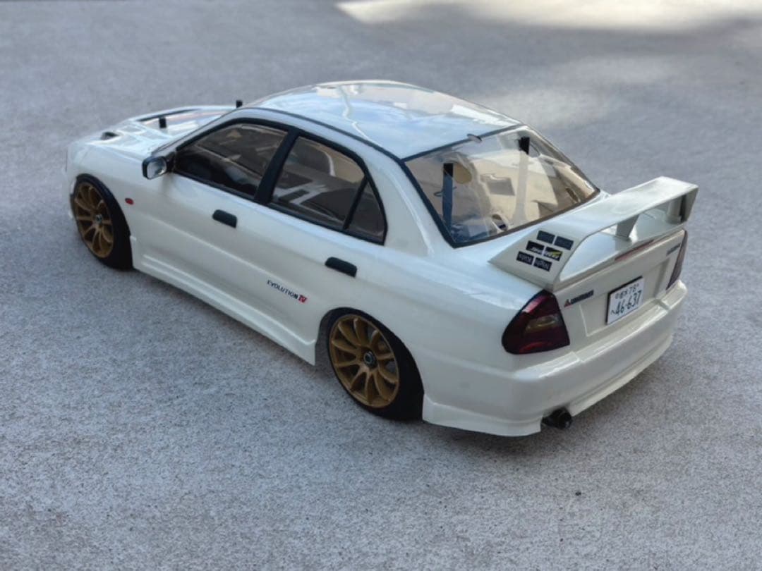 タミヤ RC 三菱 ランエボ4 ボディ 頭文字D 岩城清次 イニD ランサー