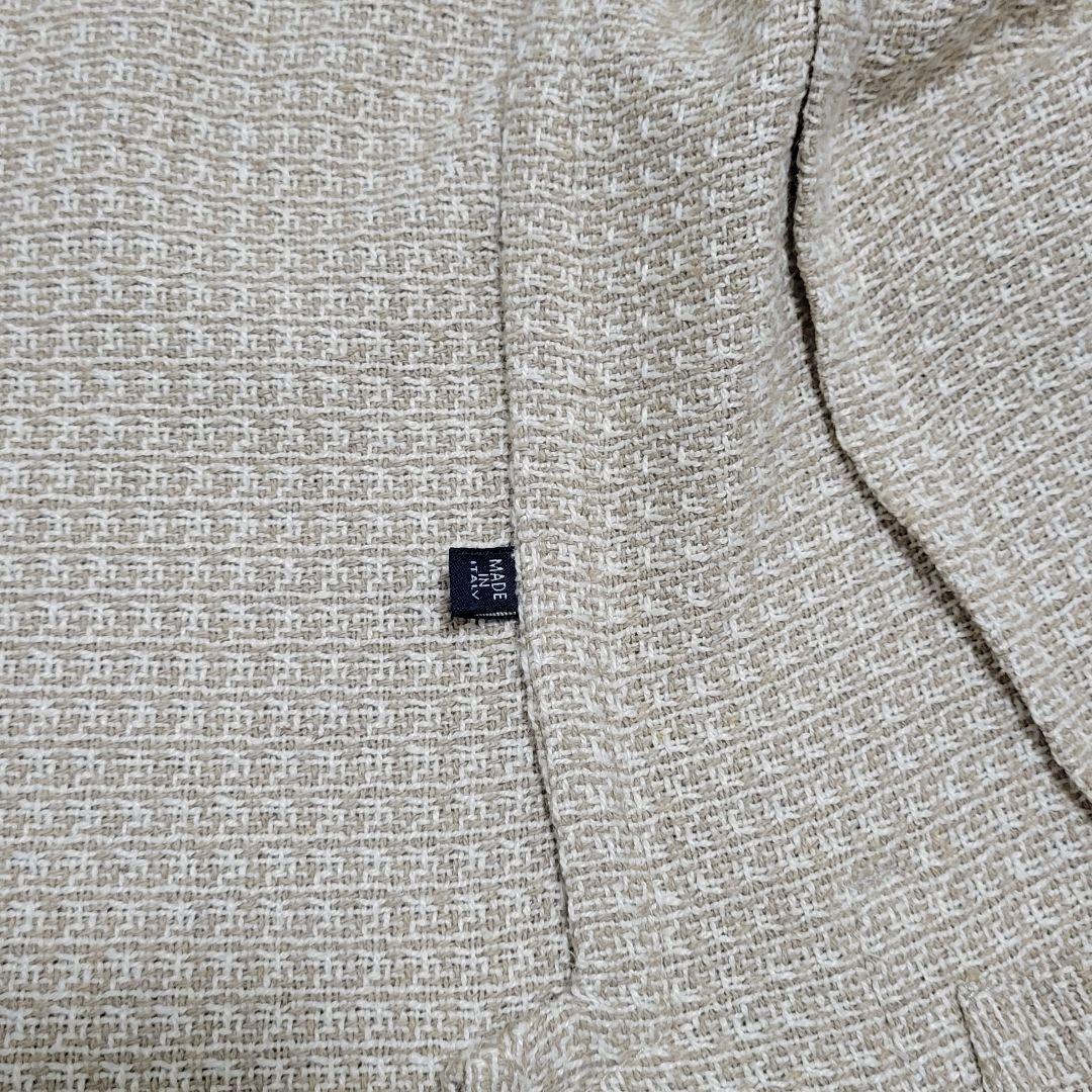 ★アラン様 LARDINI 春夏 シルク 超高級 ベージュ テーラードジャケット