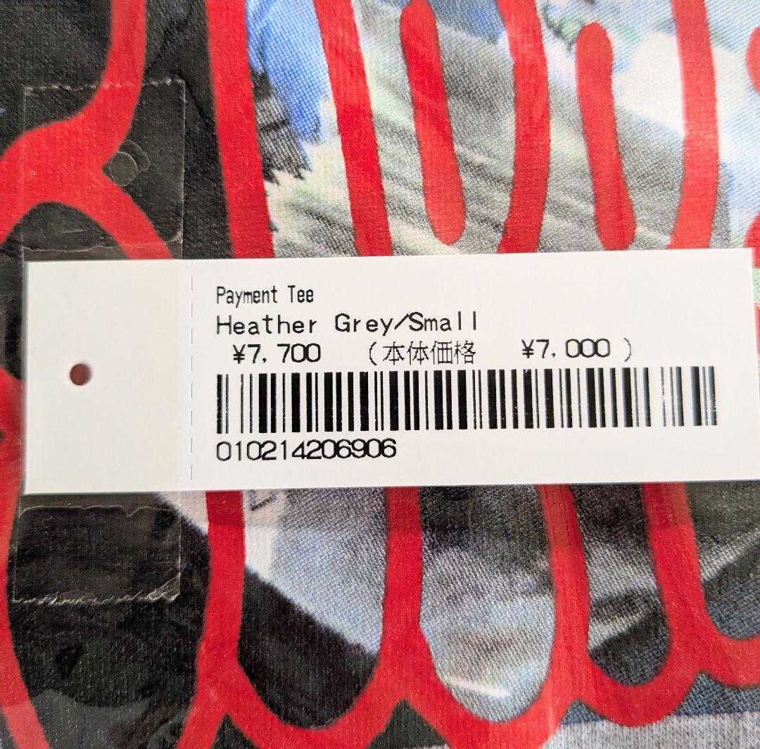 新品未開封 23FW Supreme Payment Tee Grey S