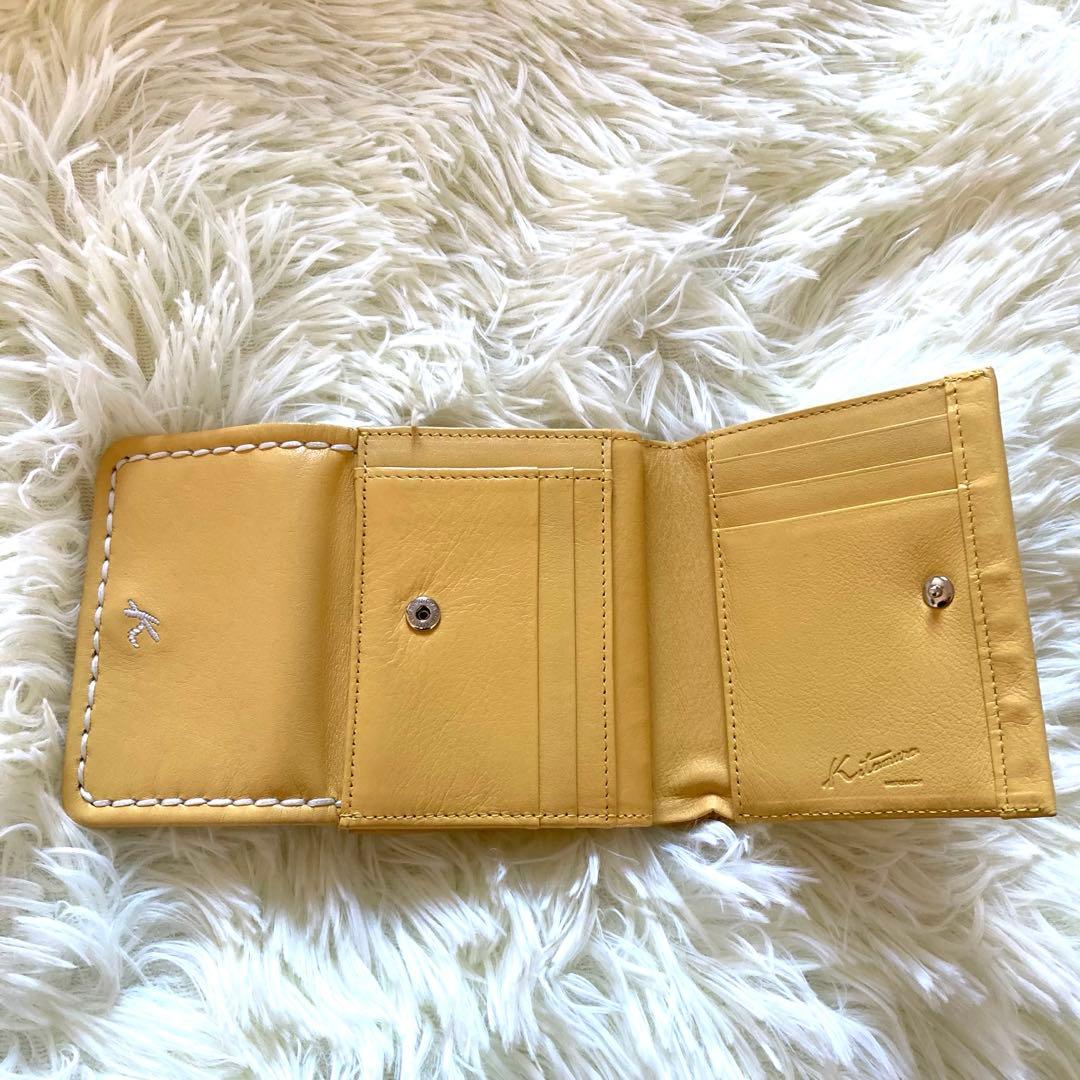 user_266f2a38さま専用【美品】キタムラ 二つ折り財布 イエロー