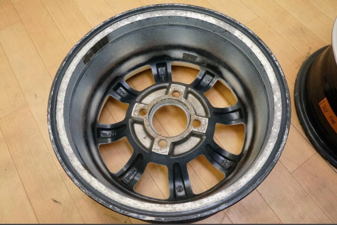 AW エイトスポーク 13インチ 6j＋10 PCD100 ブラッシュド加工
