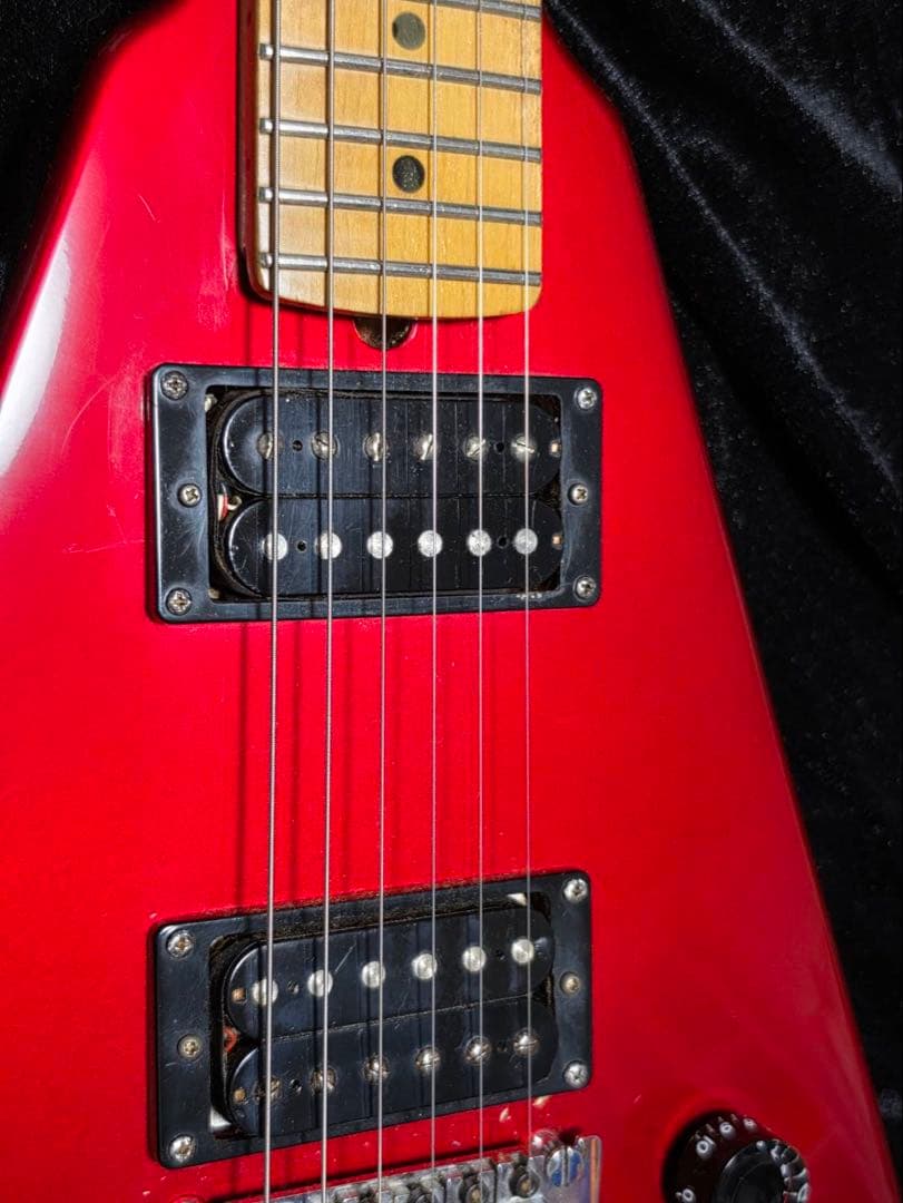 【希少】Kramer JK-6000 フライングV メタリックレッド（ESP製）