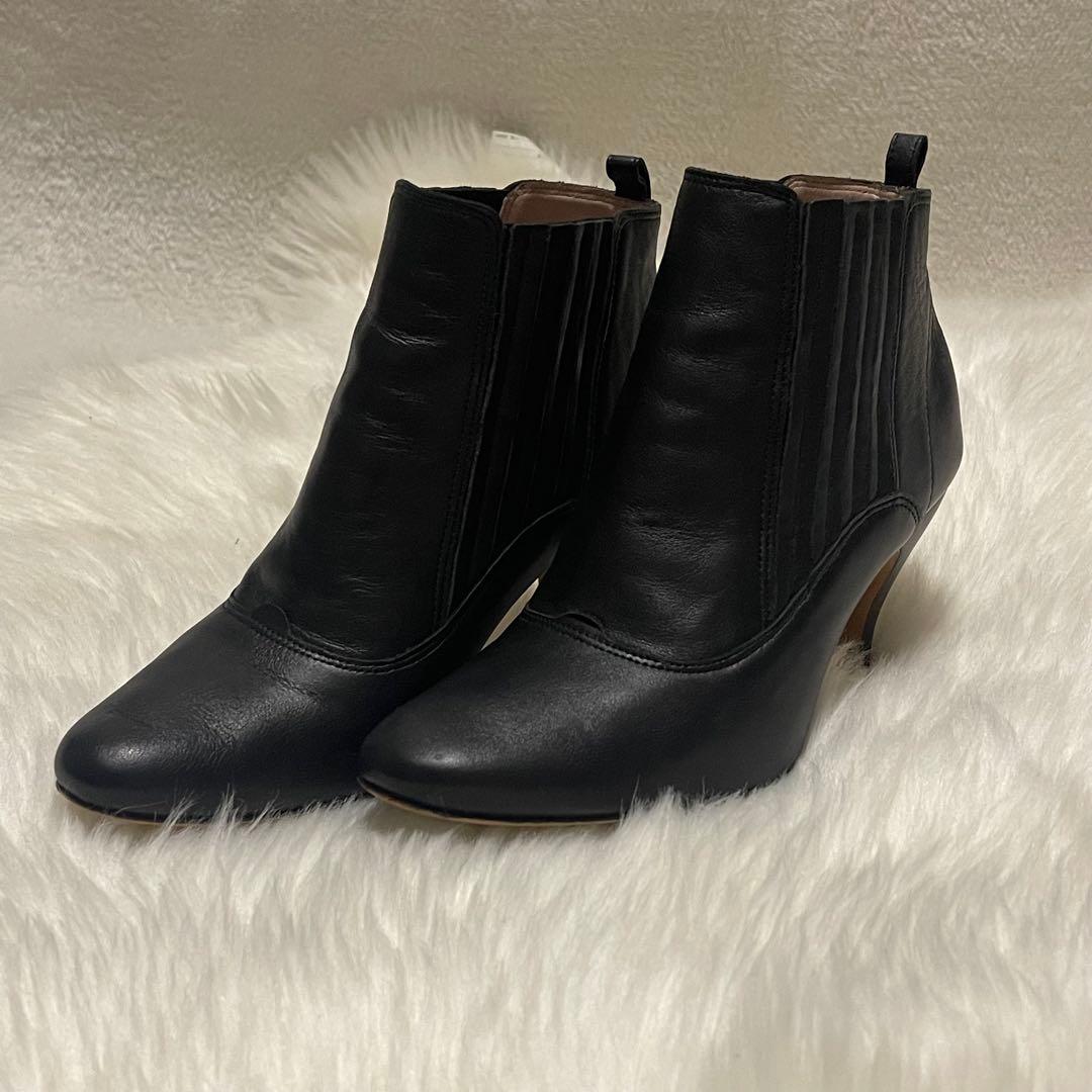 Repetto レペット サイドゴアブーツ 黒 37.5 本革 ヒール
