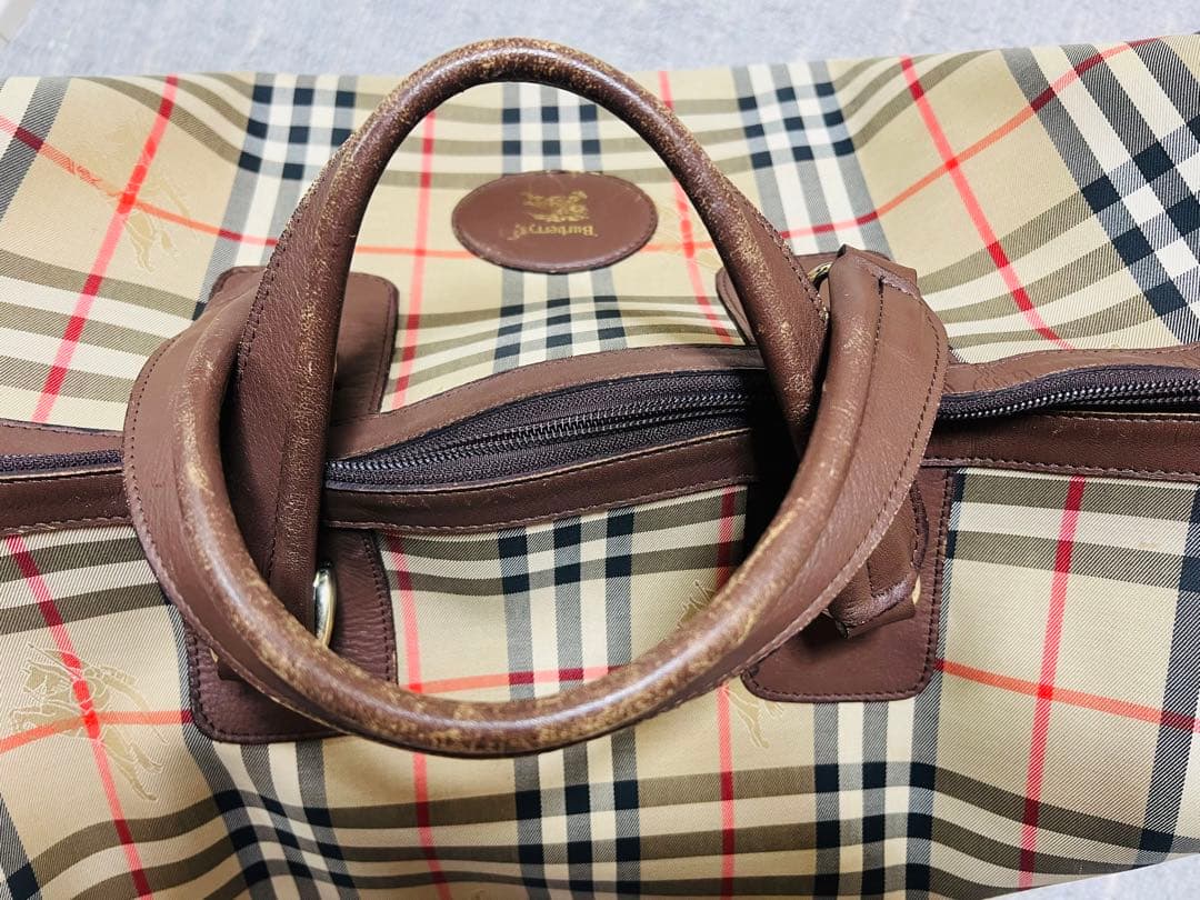 連休割引‼️ Burberry's 大容量ボストンバッグ ノバチェック柄