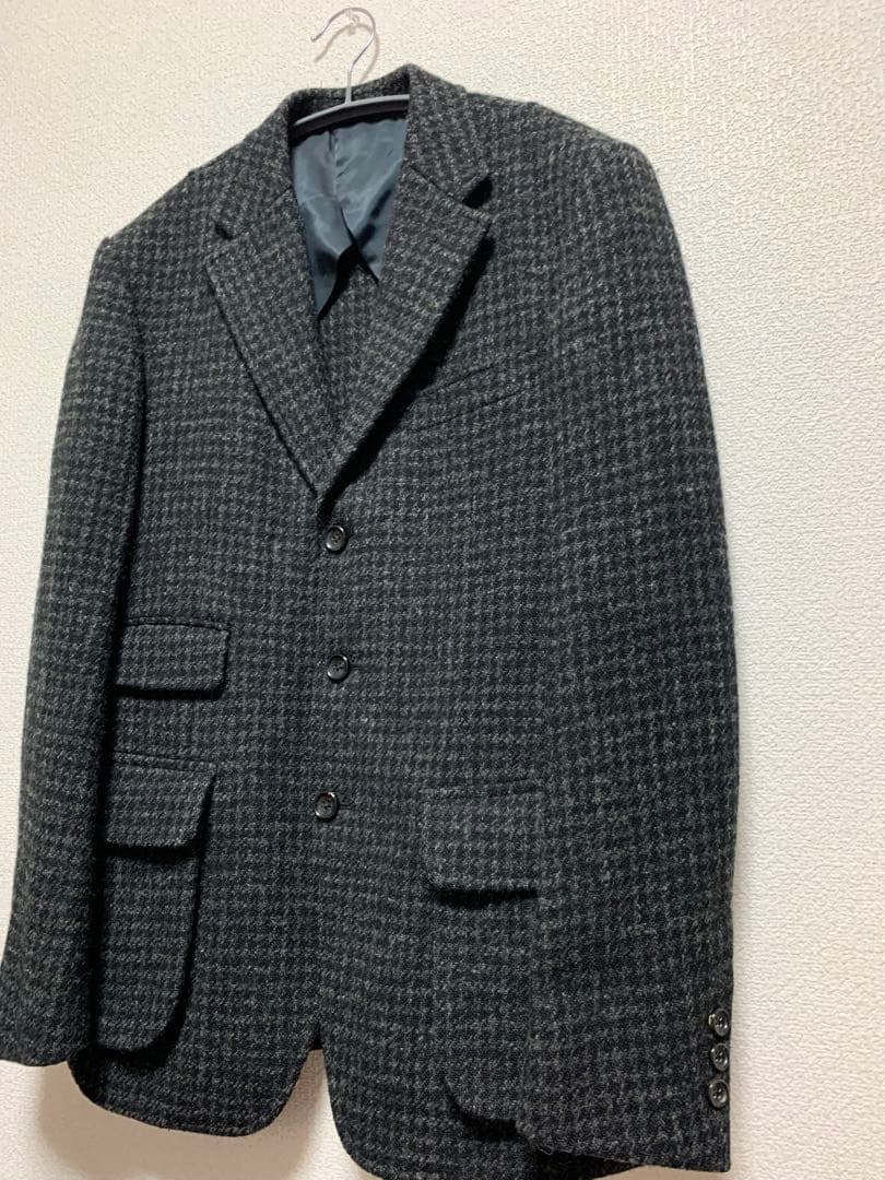 美品　40ct525 タケオキクチ　ハリスツイード　テーラード ジャケット