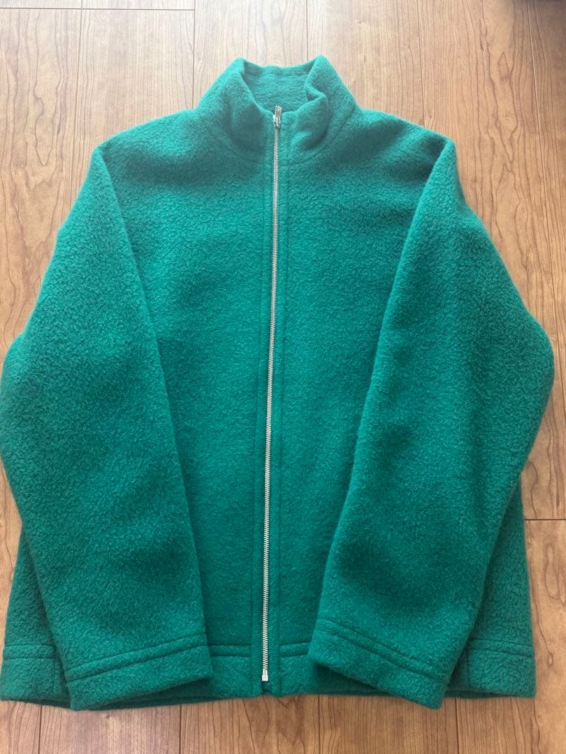 OVERCOAT オーバーコート アンゴラ ボア ジャケット グリーン