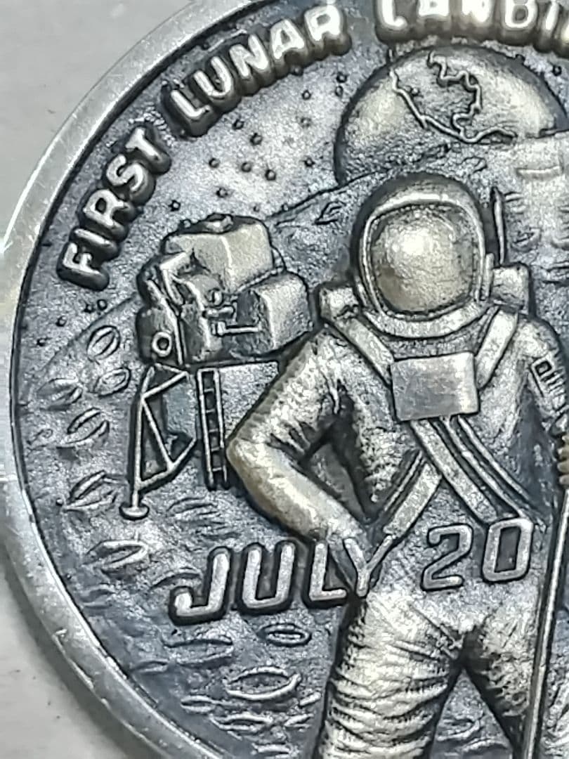pn613 アポロ11号 月面着陸 メダル sterling silver