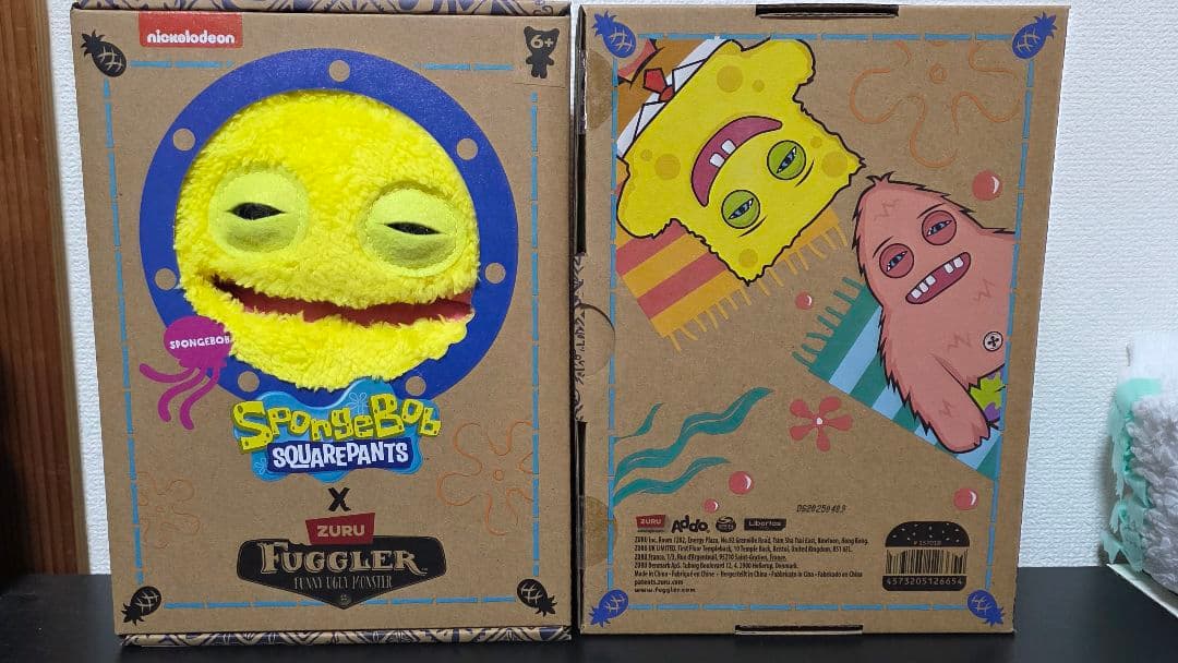 スポンジ・ボブ　SquarePants X ZURU Fuggler ぬいぐるみ