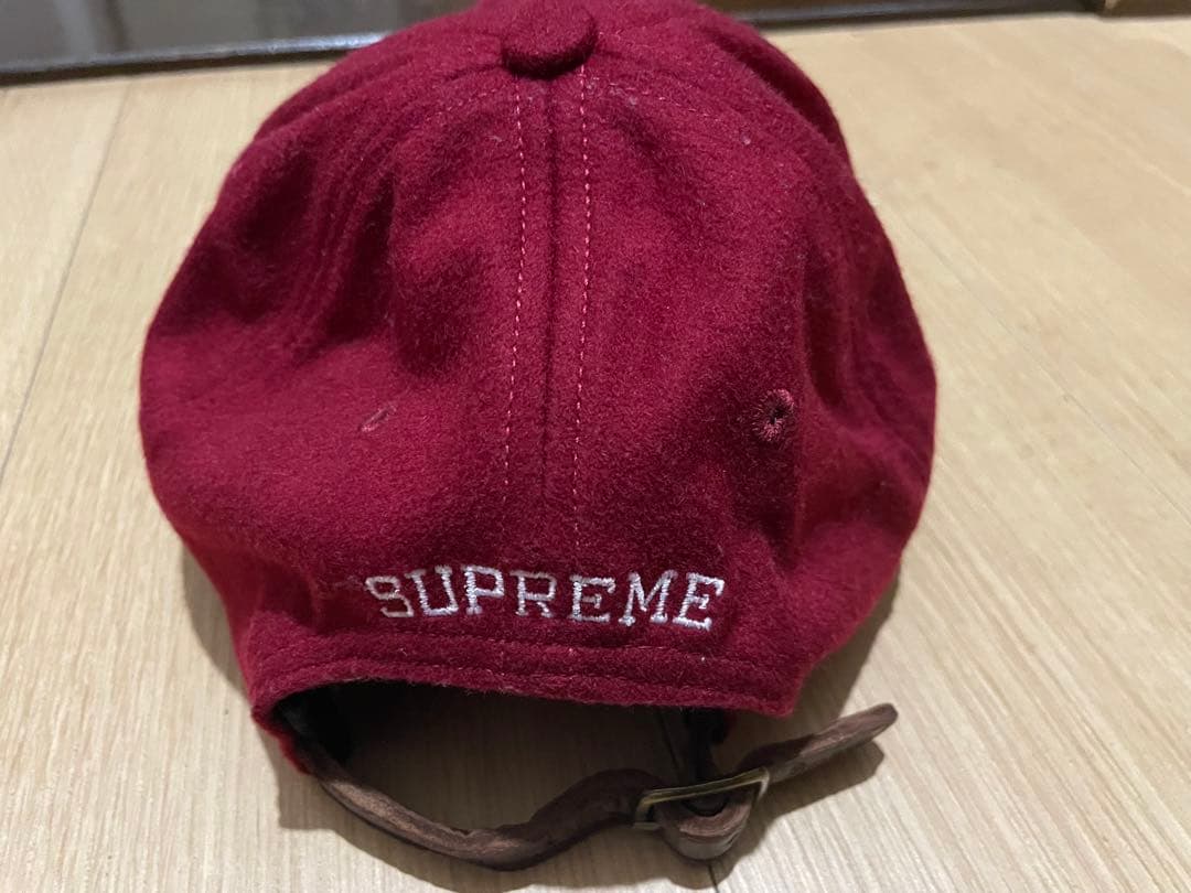SUPREME バーガンディ キャップ
