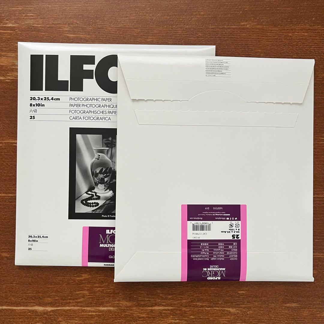 ILFORD 印画紙 8×10 六切 光沢 25枚入 【新品未使用】