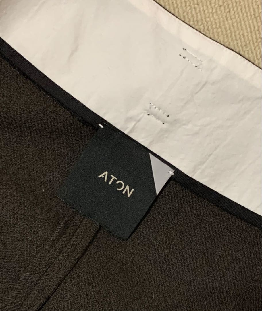 ATON エイトン　ウールWrapped スカート　サイズ2 ブラウン