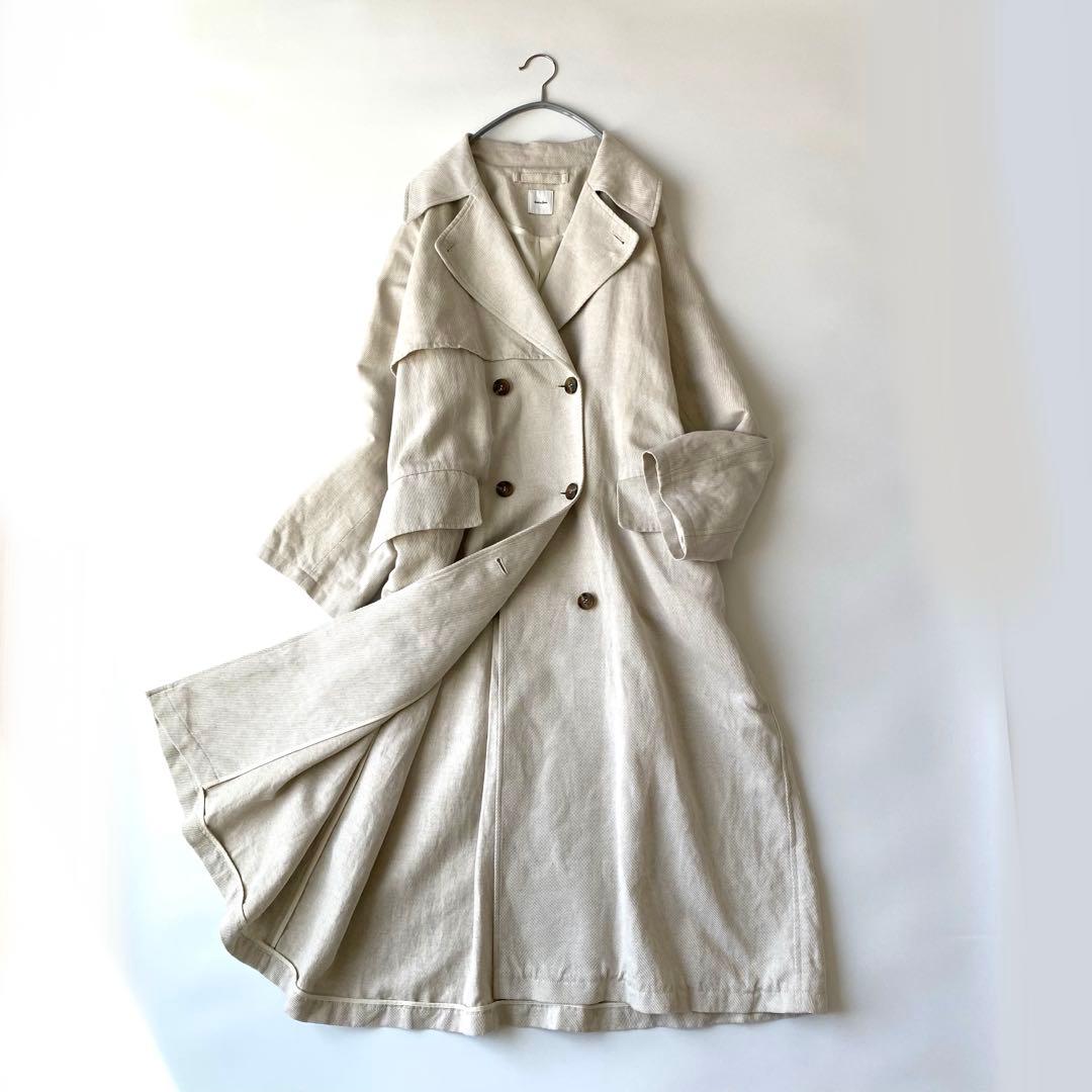 SpickandSpan✨定価3.4万円 リネン混　オーバーサイズ トレンチ