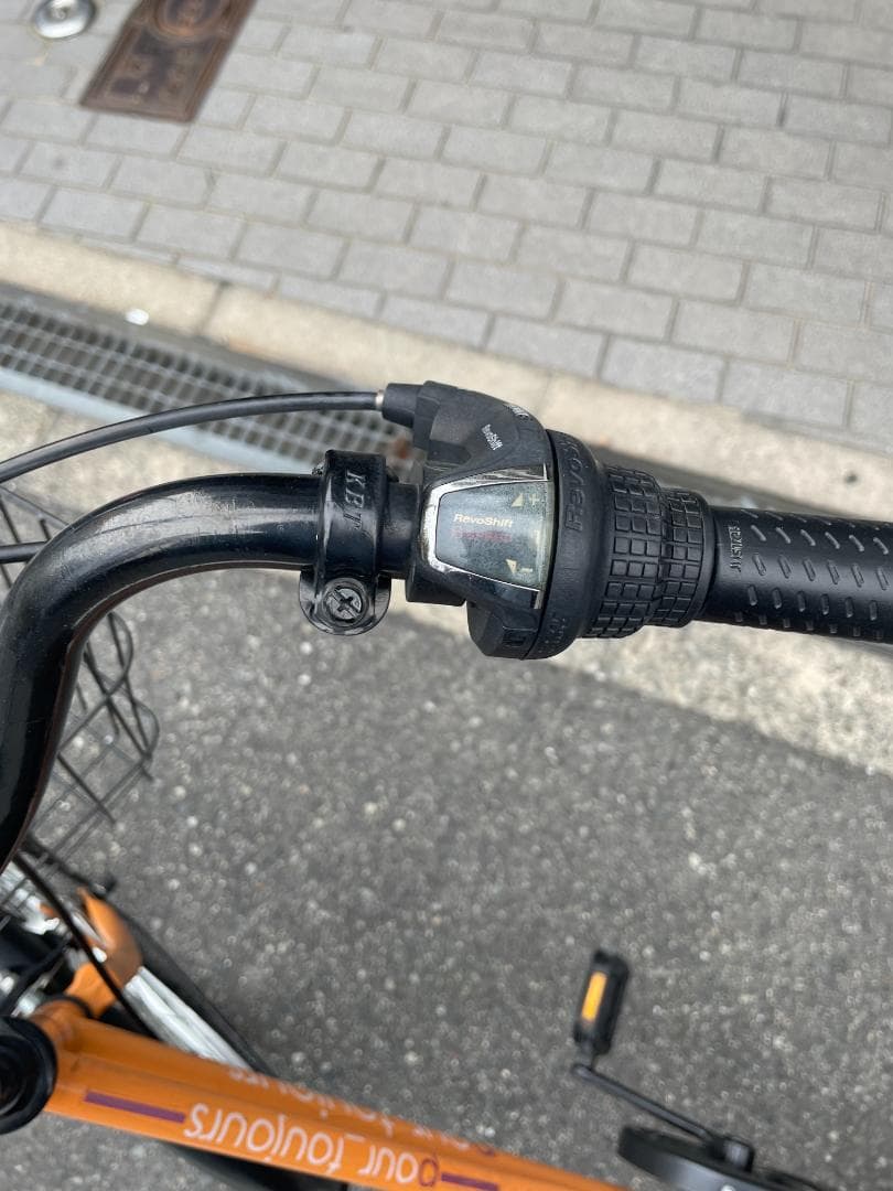 Pour Toujours シティサイクル オレンジ