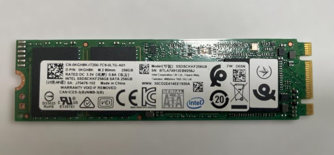 256GB M.2 SSD x 5枚